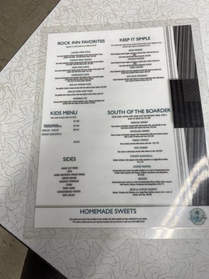 Menu photo 2 Rock Inn Cafe Seymour, TX
