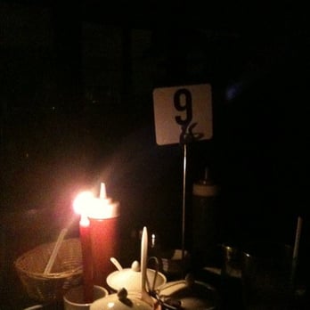 Pho King - Due to the crazy wind and rain that day, the power went out unexpectedly but a candle was brought out to each table. - Vietnamese Near Me - San Diego, California