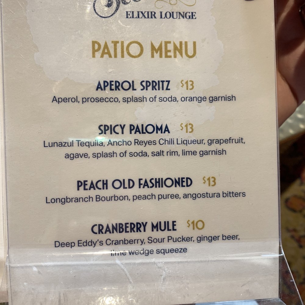 Stellas Elixir Lounge - Patio menu 6/25/21 - Lounges Near Me - Huntsville, Alabama Stellas Elixir Lounge - Patio menu 6/25/21 - Lounges Near Me - Huntsville, Alabama