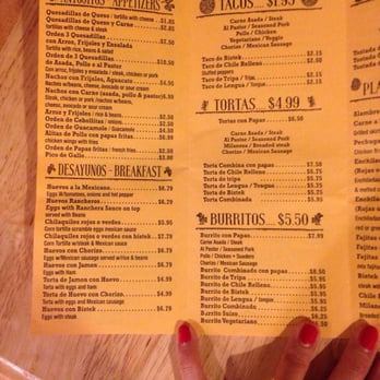 Taqueria los flacos - Menu - Mexican Near Me - Chicago, Illinois