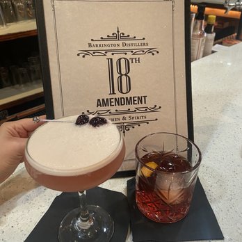 18th Amendment - Amaretto Sour and Negroni - Cocktail Bars Near Me - Penn Yan, New York