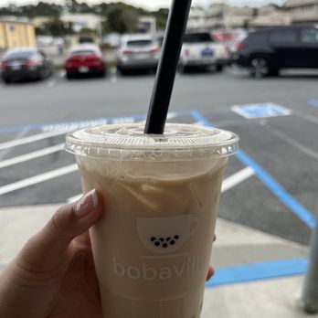 Bobaville - Hong Kong Milk Tea with normal ice and boba - Coffee & Tea Near Me - Daly City, California