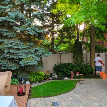 Mr. Fencee - a man standing in the backyard - Fences & Gates Near Me - Toronto, Ontario
