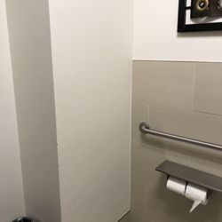 Clinical Pathology Laboratories - Second restroom with no urine collection instructions.