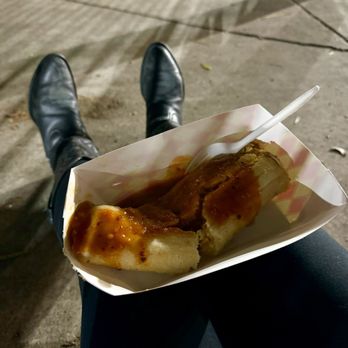 The Tamale Fiesta - Tamale with red sauce - Food Stands Near Me - Sun Valley, California