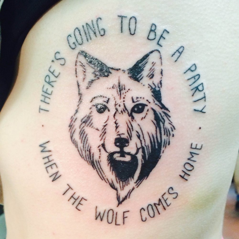 My first tattoo, done by Mike. This is right after he finished, so you can see the redness/inflammation. My first tattoo, done by Mike. This is right after he finished, so you can see the redness/inflammation.
