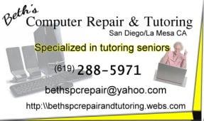 Beth's Computer Repair and Tutoring