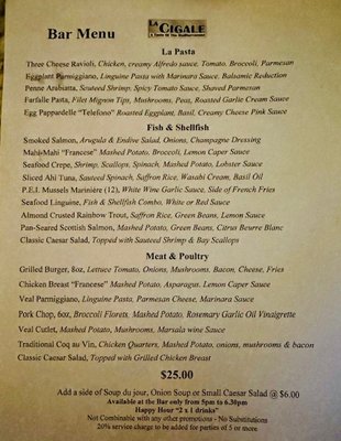 Menu photo 2 La Cigale Delray Beach, FL Menu photo 2 La Cigale Delray Beach, FL