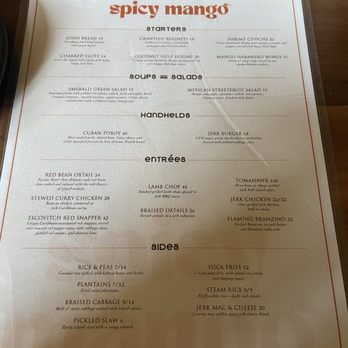 Spicy Mango - Menu - Caribbean Near Me - New Orleans, Louisiana
