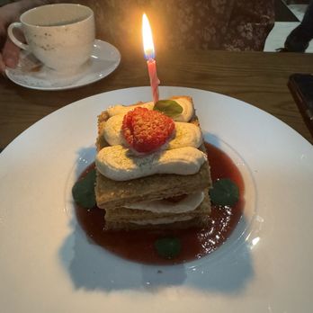 The Living Room - Birthday dessert - very good! - New American Near Me - Wesley Chapel, Florida