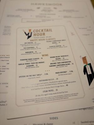Menu photo 4 Hawksmoor Chicago, IL