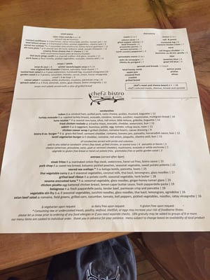 Menu photo 8 Chef's Bistro North Conway, NH Menu photo 8 Chef's Bistro North Conway, NH