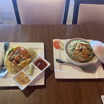 Thaicoon - BLOOMIN PAD THAI SPICY BASIL FRIED RICE - Thai Near Me - Katy, Texas