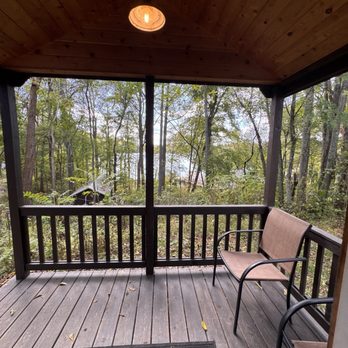 Campbell Cove - Porch on cabin - Campgrounds Near Me - Logan, Ohio Campbell Cove - Porch on cabin - Campgrounds Near Me - Logan, Ohio