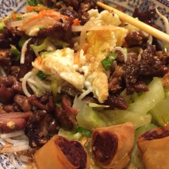 Pho Vn - Bun vermicelli pork with eggrolls and egg - Vietnamese Near Me - Boynton Beach, Florida