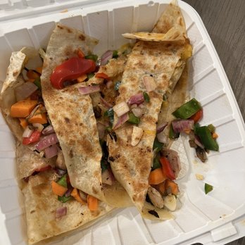Dos Coyotes - Vegetable quesadilla. Guess they forgot the cheese?!! - Tex-Mex Near Me - Sacramento, California Dos Coyotes - Vegetable quesadilla. Guess they forgot the cheese?!! - Tex-Mex Near Me - Sacramento, California
