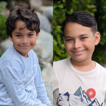 Christine's Mini Makeovers - Kids cut aka gentlemen's grooming. Before and after - Hair Stylists Near Me - Bakersfield , California