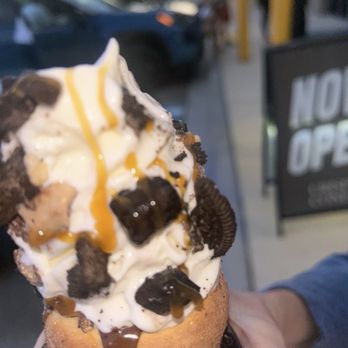Crispy Cones - Brownie Royale with Vanilla Ice Cream - Ice Cream & Frozen Yogurt Near Me - St. John's, Florida Crispy Cones - Brownie Royale with Vanilla Ice Cream - Ice Cream & Frozen Yogurt Near Me - St. John's, Florida