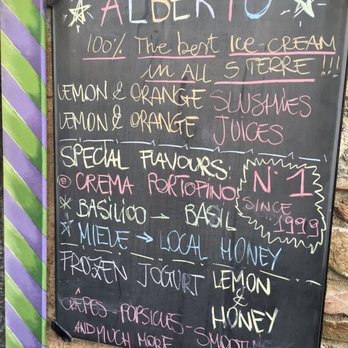 Alberto Gelateria - Ice Cream & Frozen Yogurt Near Me - Corniglia, SP Alberto Gelateria - Ice Cream & Frozen Yogurt Near Me - Corniglia, SP