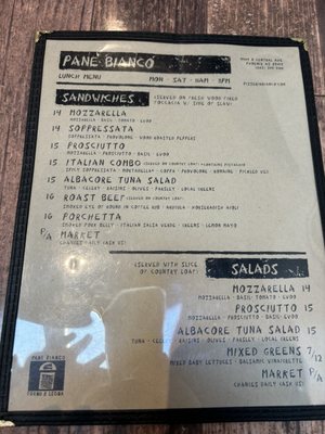 Menu photo 6 Pane Bianco - Central Phoenix, AZ