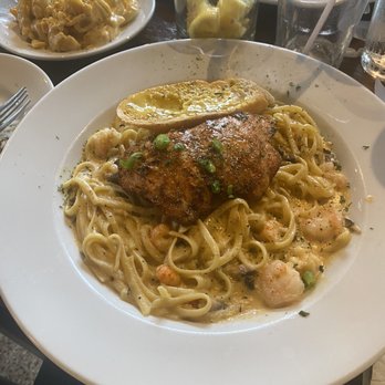 Morrow's - Cajun Crawfish Pasta sub Grilled Salmon instead of catfish....amazing - Cajun/Creole Near Me - New Orleans, Louisiana Morrow's - Cajun Crawfish Pasta sub Grilled Salmon instead of catfish....amazing - Cajun/Creole Near Me - New Orleans, Louisiana