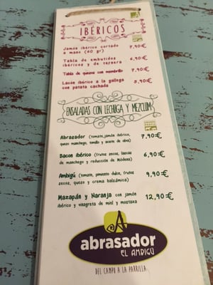 Menu photo 3 Abrasador Toledo, TO