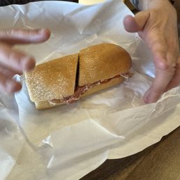 Special number 4 - prosciutto, fresh mozzarella, balsamic vinegar, basil, tomato, splash of olive oil on a ciabatta. Special number 4 - prosciutto, fresh mozzarella, balsamic vinegar, basil, tomato, splash of olive oil on a ciabatta.