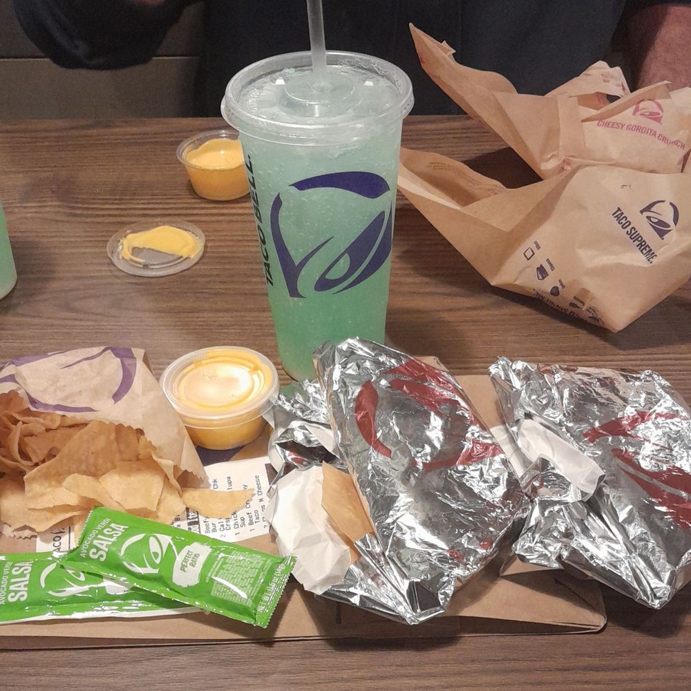Taco Bell - Crispy Taco Chicken with Mtn Dew Baja Blast Zero Sugar - Fast Food Near Me - Columbia, Maryland Taco Bell - Crispy Taco Chicken with Mtn Dew Baja Blast Zero Sugar - Fast Food Near Me - Columbia, Maryland