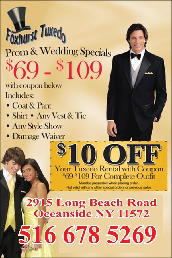FOXHURST TUXEDO SALES AND RENTAL Updated August 2024 2915 Long Beach Rd, Oceanside, New York
