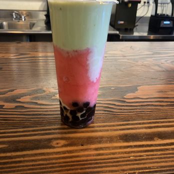 Spill The Tea - Matcha strawberry with boba - Bubble Tea Near Me - Redwood City, California Spill The Tea - Matcha strawberry with boba - Bubble Tea Near Me - Redwood City, California
