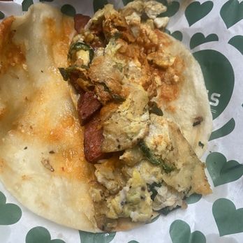 Lovely's Old Fashioned - Soft breakfast taco with chorizo - Burgers Near Me - New York, New York