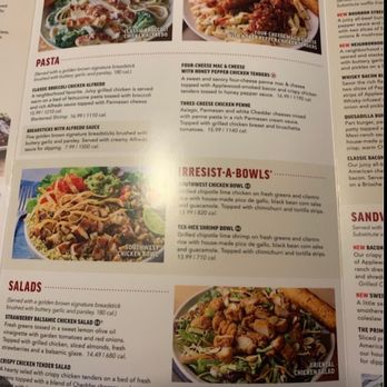 Applebee's Grill + Bar - Inside middle of menu - American Near Me - Forestville, Maryland