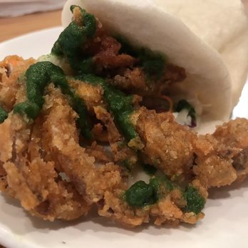 Uncle - Highlight of our meal - soft shell crab bao bun. - Asian Fusion Near Me - Denver, Colorado