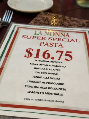 Menu photo 5 La Nonna New York, NY Menu photo 5 La Nonna New York, NY