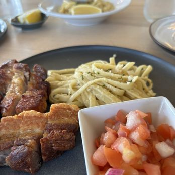 Bonito Poke Cafe - The Pork Belly plate was good, could've used a sauce for the pork belly. - Hawaiian Near Me - American Canyon, California