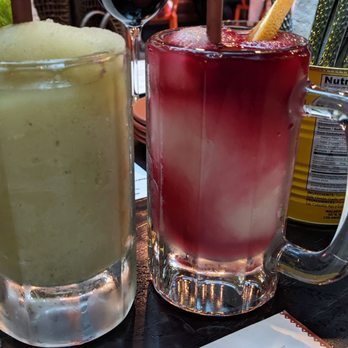 La Puerta - Frozen mojito (left) purple haze (right) - Mexican Near Me - San Diego, California La Puerta - Frozen mojito (left) purple haze (right) - Mexican Near Me - San Diego, California