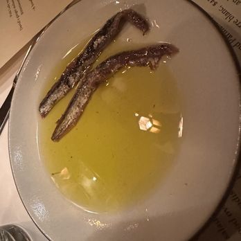 Chez Panisse - Plate of anchovies (comes with four) - New American Near Me - Berkeley, California Chez Panisse - Plate of anchovies (comes with four) - New American Near Me - Berkeley, California