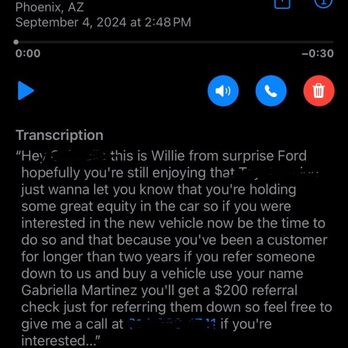 Surprise Ford - 2 year customer, is a $200 referral, 9/4/24 - Car Dealers Near Me - Surprise, Arizona Surprise Ford - 2 year customer, is a $200 referral, 9/4/24 - Car Dealers Near Me - Surprise, Arizona