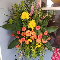 Carriage House Designs - Glorious Life funeral spray.