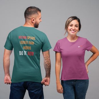 Do It Now Original - Action Speaks Louder Than Words - DO IT NOW! Emerald and Berry T-shirts - Customized Merchandise Near Me Do It Now Original - Action Speaks Louder Than Words - DO IT NOW! Emerald and Berry T-shirts - Customized Merchandise Near Me