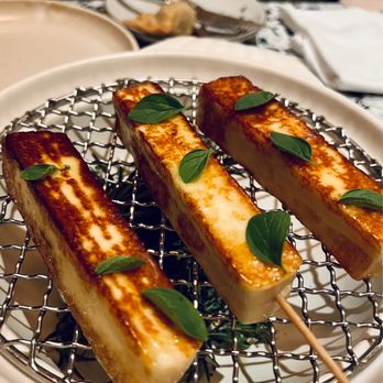 Meridian - Grilled beach cheese on a stick $7 - New American Near Me - Dallas, Texas