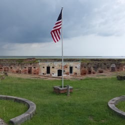 Fort Pike State Historic Site - View from the top of the fort.
