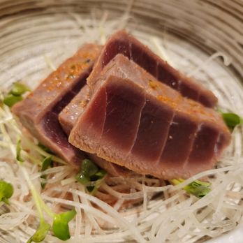 SanKai Sushi - Shichimi crusted maguro tataki, $18 - 3 Stars - Sushi Bars Near Me - Edmonds, Washington SanKai Sushi - Shichimi crusted maguro tataki, $18 - 3 Stars - Sushi Bars Near Me - Edmonds, Washington