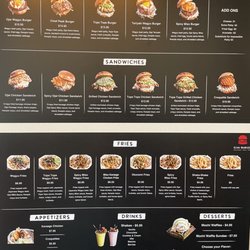 Ojai Burger - Menu posted on their wall! What a variety!