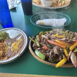 Steak fajitas
