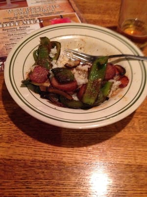 Photo of Wild Jacks Steak & Bbq - Orlando, FL, US. This is what they called a sausage fajita. Small tasteless don't come here if you are in Orlando.