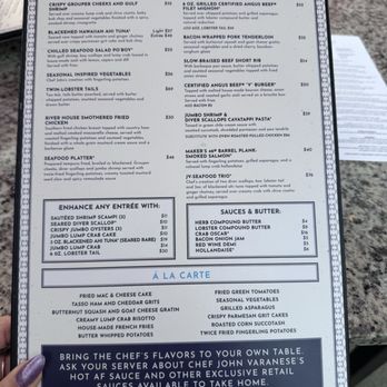River House - Entree Menu 10/7/26 - New American Near Me - Louisville, Kentucky River House - Entree Menu 10/7/26 - New American Near Me - Louisville, Kentucky