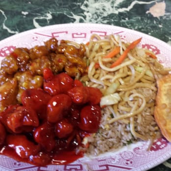 China Doll - General Chicken Dinner Combo with sweet and sour pork. - Chinese Near Me - Red Bluff, California