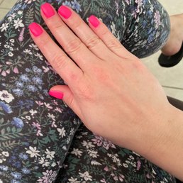 Gel nails with matte finish Gel nails with matte finish