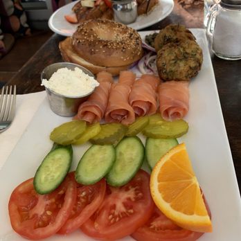 Blue Daisy - Bagel & Smoked Salmon Plate - Creperies Near Me - Santa Monica, California Blue Daisy - Bagel & Smoked Salmon Plate - Creperies Near Me - Santa Monica, California